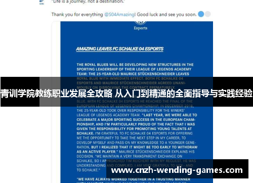 青训学院教练职业发展全攻略 从入门到精通的全面指导与实践经验
